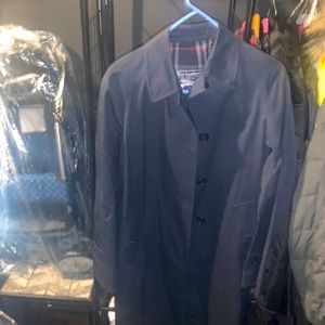 Navy Blue Burberry Trench Coat